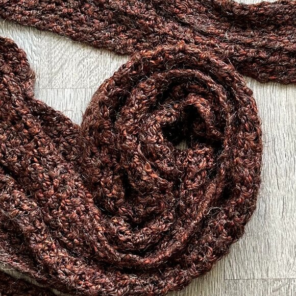 Maxi Infinity Scarf Maroon - Picture 2 of 5